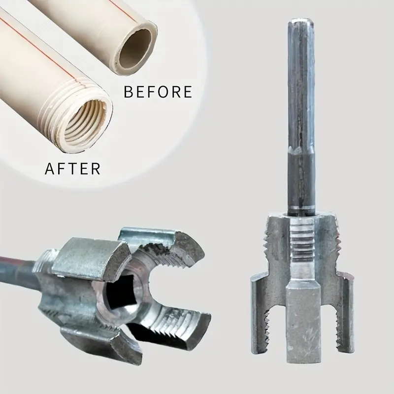 2-in-1 integrated pipe thread cutter - a multifunctional metal tool suitable for plumbers and DIY enthusiasts, essential for pipe maintenance Pipe Threading Tool Hand Tools Cutting
