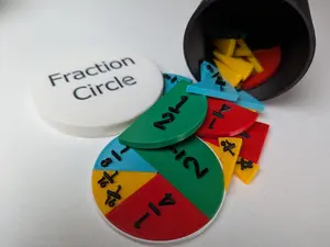 Fractions Practice Set - Fraction Circle