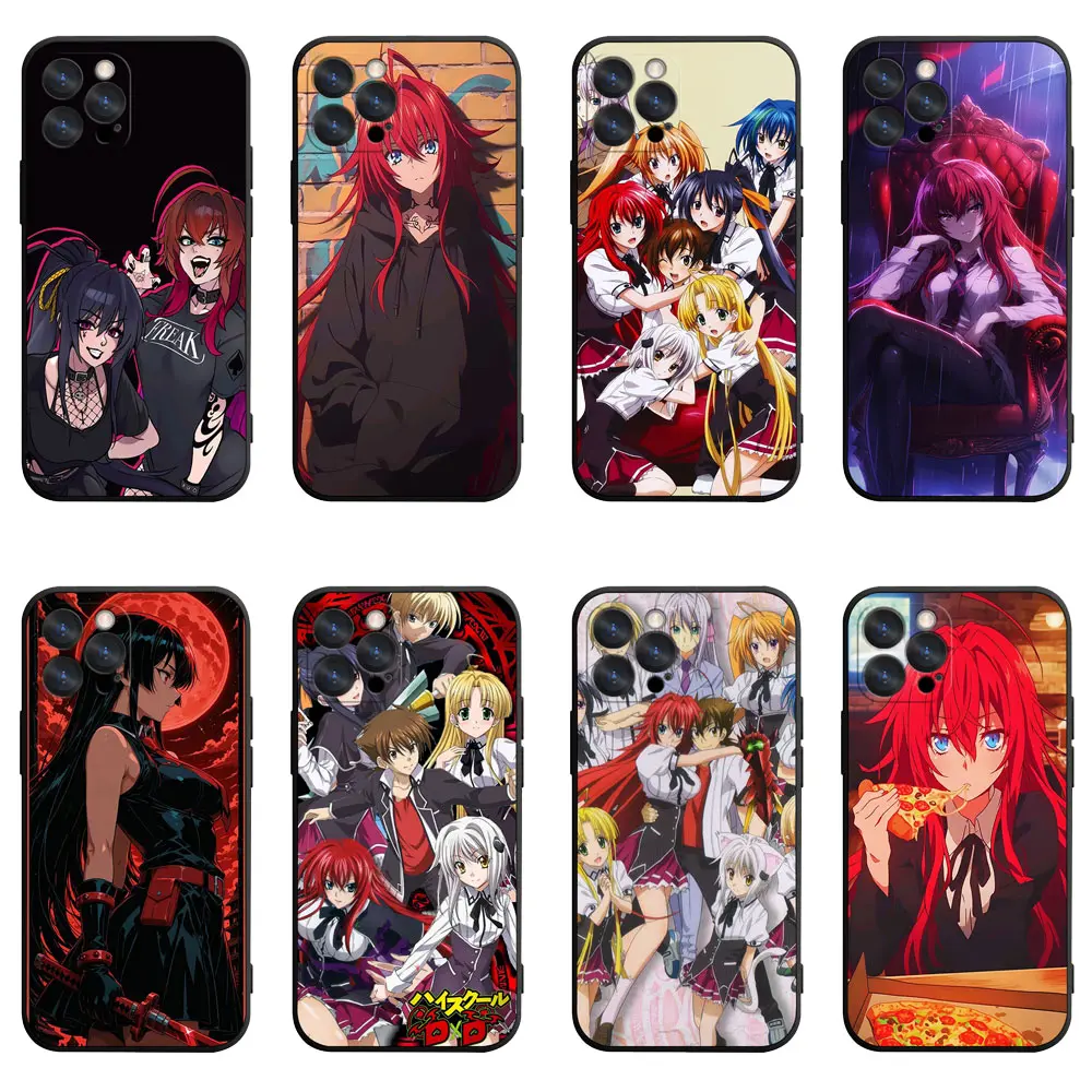 Hot High School DxD Smartphone Casing - Shockproof Harem Anime Cellphone Protection Accessory with Camera Safety for iPhone 11-17 Pro/Pro Max/Plus & Samsung Galaxy S23-S26 Ultra Devices