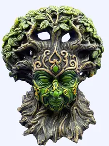 Green Tree Goddess backflow burner/candle holder