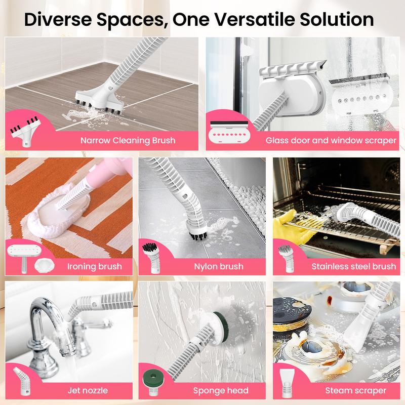 Czlife Z7 Steam Mop for Floor Cleaning, 13-in-1 Powerful Handheld Steam Cleaner Machine for Home Tile Grout, Hardwood Laminate, Furniture Couch, Clothes, Carpet, Stone, Hard Floor, Multi-Purpose Floor Steamer, Electric Mop, Corded