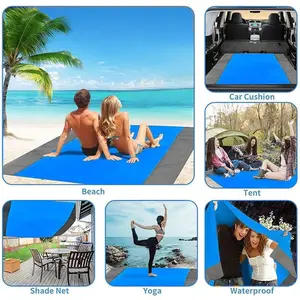 High-Quality Beach Blanket Picnic Mat, Suitable for 1-4 People, Extra Large Foldable Camping Pad, Easy to Clean, Dual Color Design