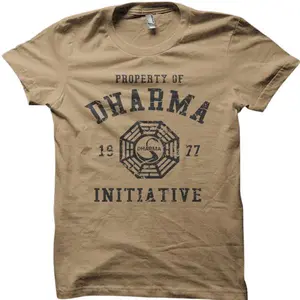 Dharma Initiative Lost Tv Show 1977 Printed Cotton T-shirt Tshirt