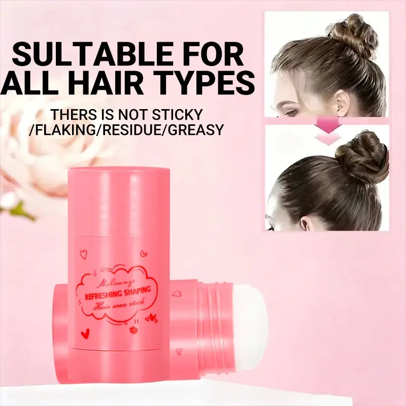 1 Piece Smooth Styling Hair Wax Stick (Lightweight Gel Texture)Non-greasy & SmoothHair Control, Edge Control, Styling, Frizz Fixing, Fluffy Effect Suitable for All Genders & Teenagers Daily Styling Essential