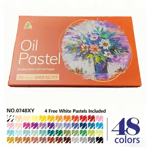 48 Color Oil Pastels Set, Smooth Texture, High Pigment, Non-Toxic Material, Includes Scraper Tool, Art Materials, Artist Supplies, Perfect Christmas Gift for Kids Artists