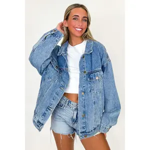 Janetta Relaxed Fit Denim Jacket