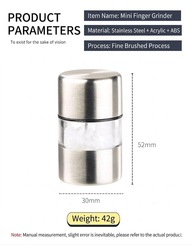 Convenient Spice Grinder — Outdoor Spice Grinder for Home Use, Perfect for Steak & BBQ Seasoning
