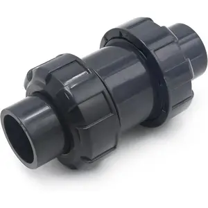 PVC True, 3/4 Inch Slip Swing Full Port, Sch80 Backflow Prevention for Pool, Plumbing & (Slip Connection)