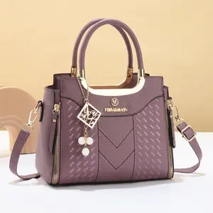 Women’s 2026 Fall/Winter Large Capacity Tote Vintage Mixed Color Shoulder Mom Bag with Embroidery