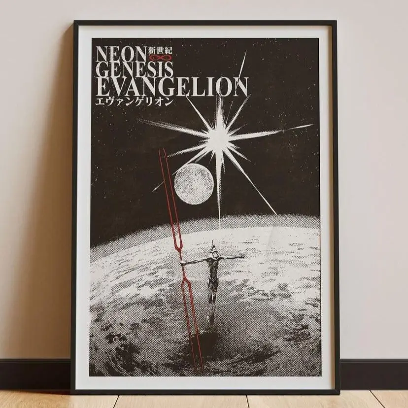 Neon Genesis Evangelion Poster Art Print NGE End of Evangelion Anime Wall Decor (Print only, frame not included)