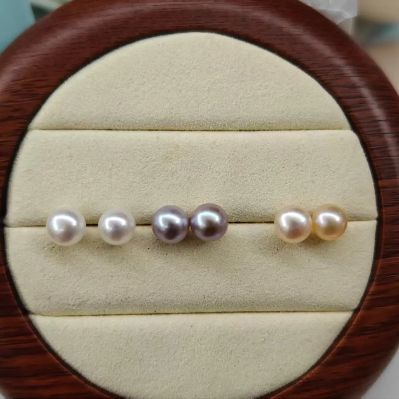 Er02 7mm freshwater pearl earrings（3 pieces!!!）