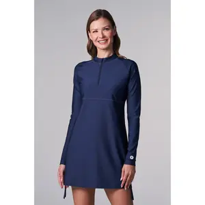 Women's Lawai Ruche Swim Shirt | Navy