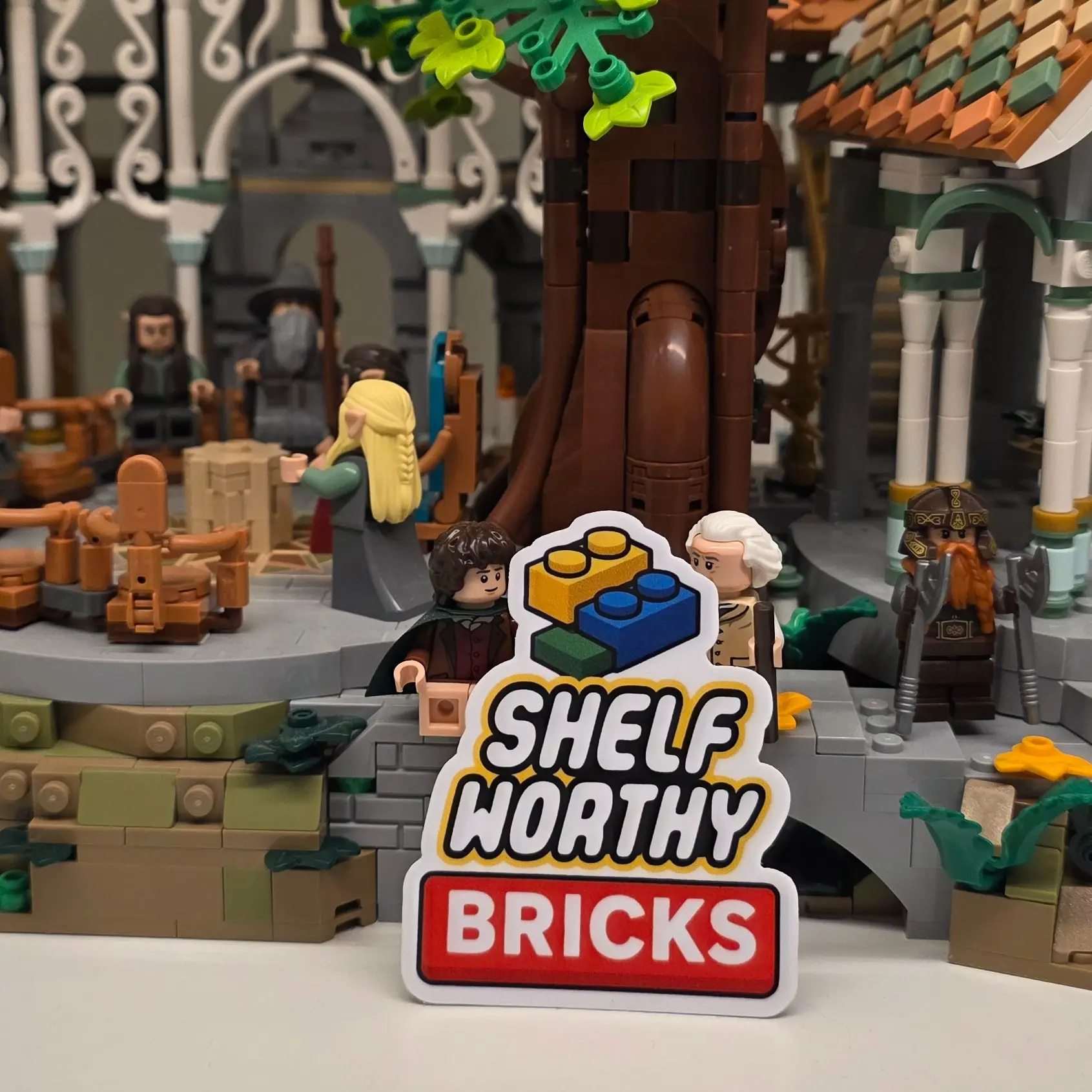 Shelf Worthy Bricks Logo Sticker Shelf Worthy Bricks Logo Sticker