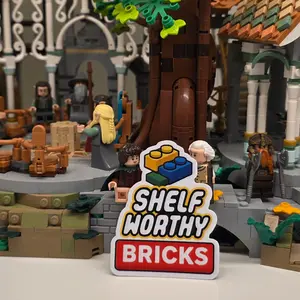 Shelf Worthy Bricks Logo Sticker
