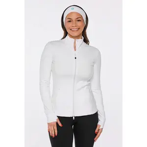 Women's Namaste Yoga Jacket | White