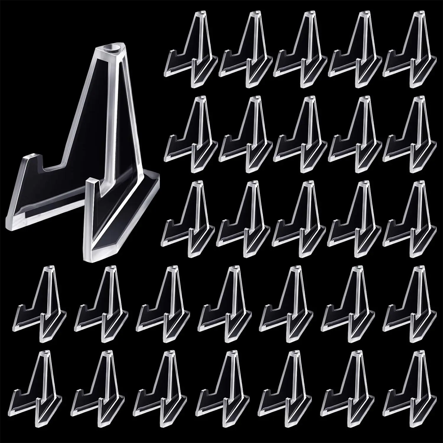 Triangle Medal Holder, 52pcs/set Souvenir Medal Display Stand, Desktop Phone Holder, Office Presentation Supplies for Home School Office, Desk Accessory, Office Accessories