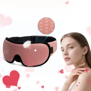New breathable hole non pressure eye 3D hollow out stereoscopic blackout sleep eye mask for naked eye protection, unisex mesh eye mask for home use
