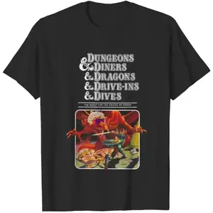 Dungeons & Diners & Dragons & Drive-ins & Dives - Dungeons And Dragons - T-Shirt , Unisex T-Shirt, For Men Women Menswear Top