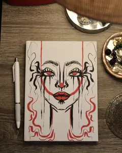 Matte Hardcover Journal with Complete Front & Back Artwork 150 Lined Pages Cream Uncoated Paper 5.75x8 Inches