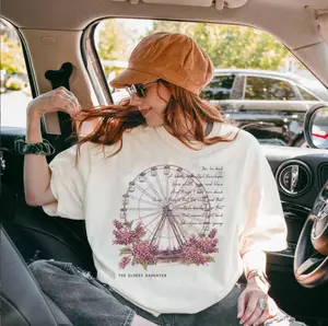 Comfort Colors Eldest Daughter Showgirl Shirt, Ferris Wheels, Kisses, and Lilacs Lyrics Vintage Graphic Tee, The Life of The Eldest Daughter