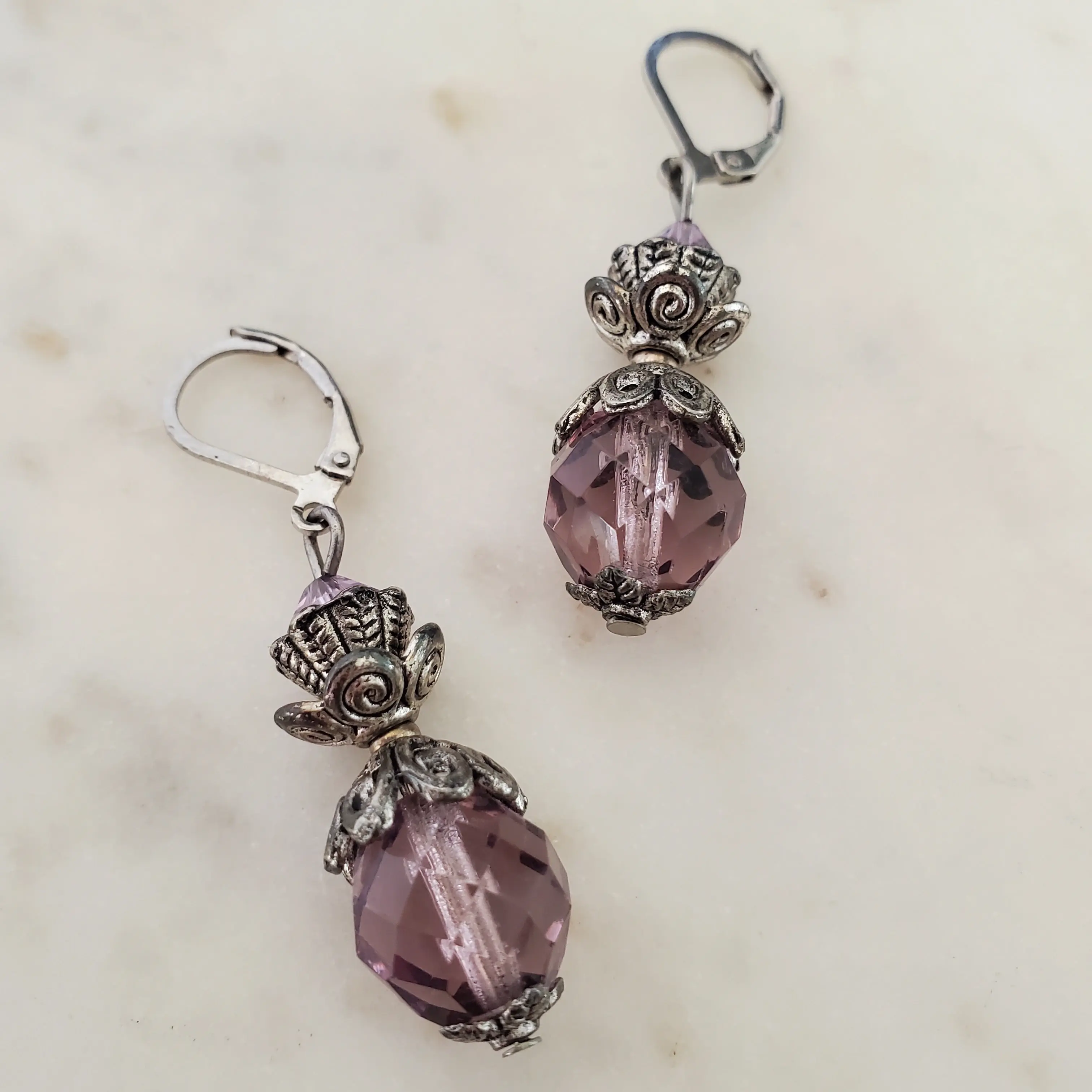 Lilac Drop Earrings