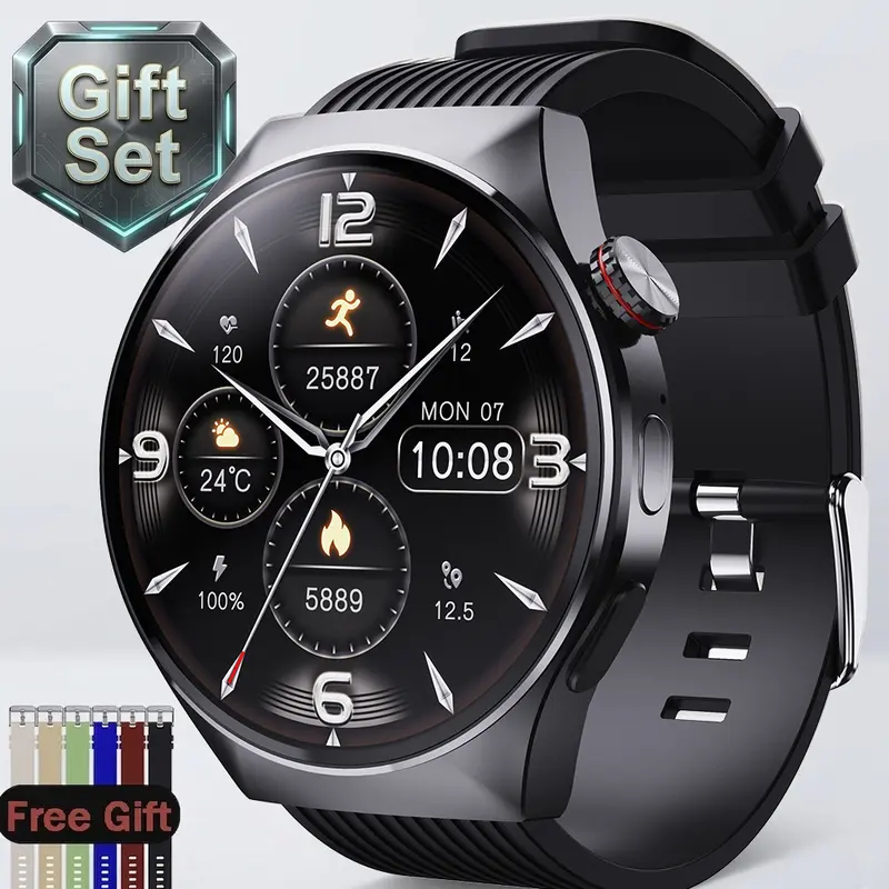 2026 Fashion Touch Screen Smart Watch for Men Women, Multifunctional Smartwatch with Call Function, Fall Activity Tracker, 100+ Sports Modes DIY Watch Dials, Messages Reminder, Fitness Trackers for iPhone/Andriod, Fathers Day Gift for Husband