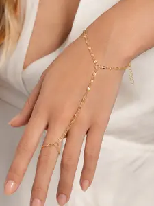 Gold Bracelets for Women Trendy Pearl Dainty Stackable Paperclip Cuban Link Chain Bracelets,Cuff Bracelets Jewelry Adjustable Stackable Bracelets Minimalist Cute Jewelry Elegant Minimalist Bangle Minimalist Chain Bangles