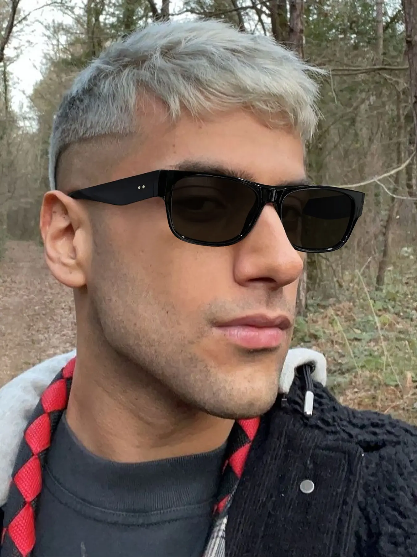 Men's Fashionable Rectangular Sunglasses, Classic Casual Style, PC Lenses, Lightweight Durable, Ideal for Work Commute, Daily Wear, Rectangle Shades