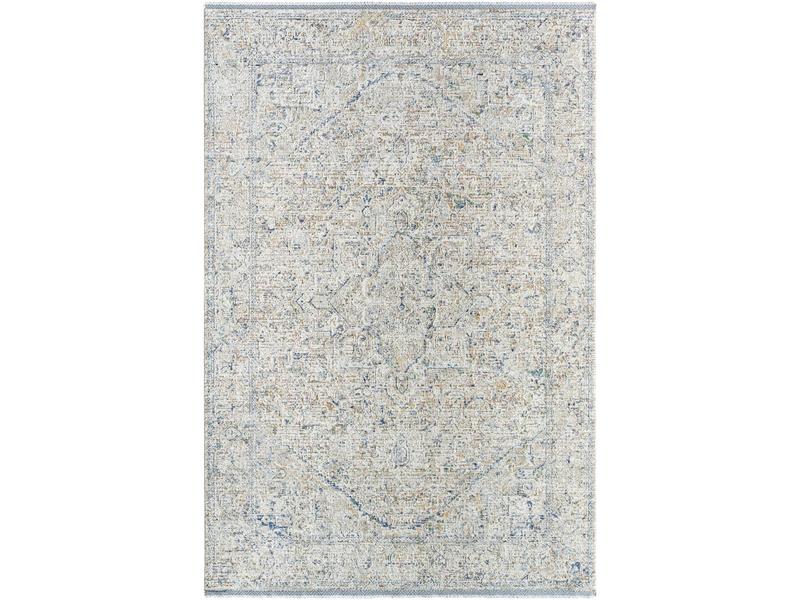 Livabliss RVD2307-2439 Traditional Machine-Woven Cotton Indoor Rectangle Rug - Home Interior Accent, Polyester Face, Woven Texture, 2'4"x3'9", Multi-Color, Light Brown & Rust Accents, Non-Customised