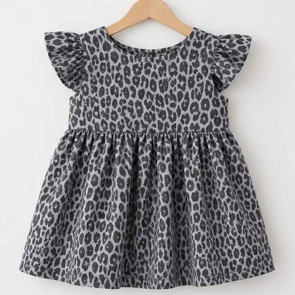 Premium Animal Print Flocked Mesh Fabric - Soft Poly-Spandex Sheer Stretch Apparel Material, 54" Wide