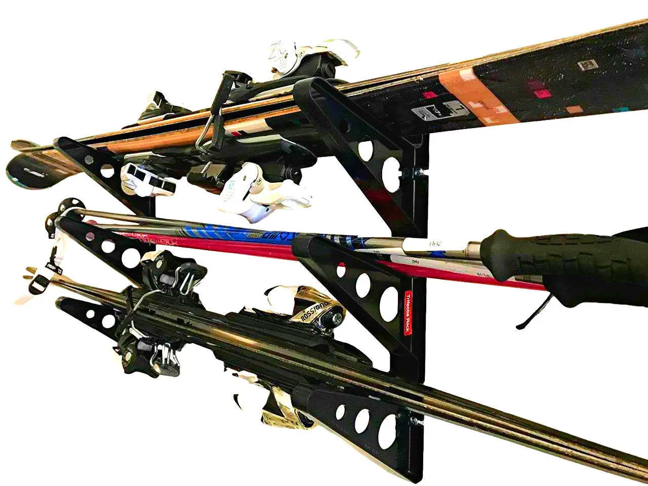 Trifecta Ski Storage Rack | 3 Levels | Lightweight Plastic Organiser for Ski Storage