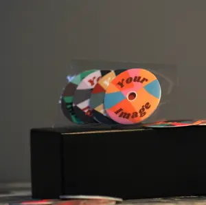 Mini CD (Set of 4) - Your Image & Playlist Link, Collect Your Playlists, Style your Music, NFC Tap to Play