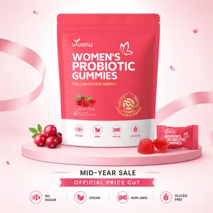 VivoNu VivoNu Women’s Cranberry Probiotic Gummies | Odor Control & pH Balance Support | Daily Feminine Health with Prebiotics | Vegan | 60 Gummies | SummerVibes