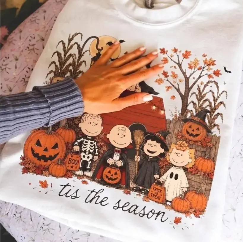 Halloween shirt, Peanuts and Charlie Brown Spooky Halloween Trick Or Treat, Tis The Season Halloween Sweatshirt