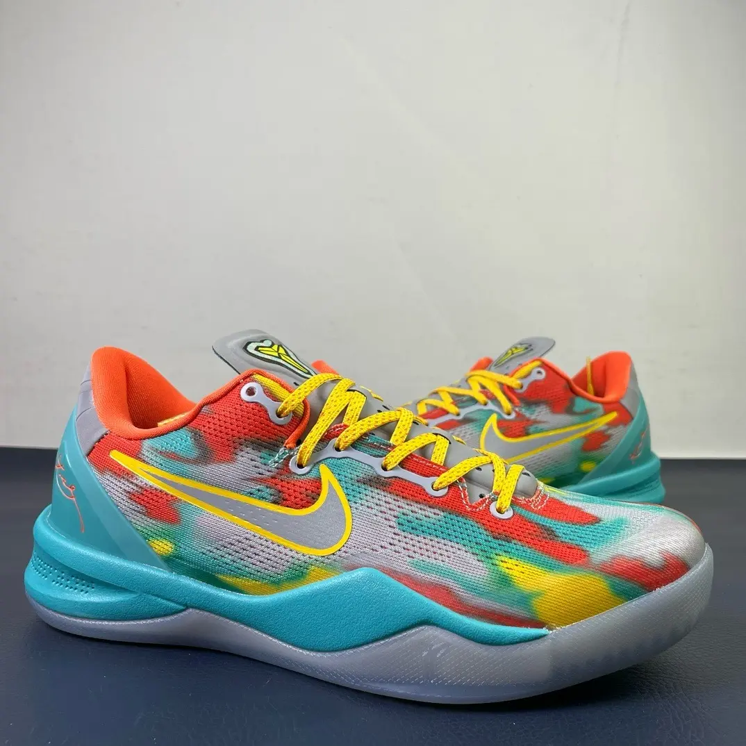 Multicolor Color‑Block Breathable Mesh Low‑Top Basketball Shoes Anti‑Slip Rubber Outsole Couple Performance Training Retro Sneakers