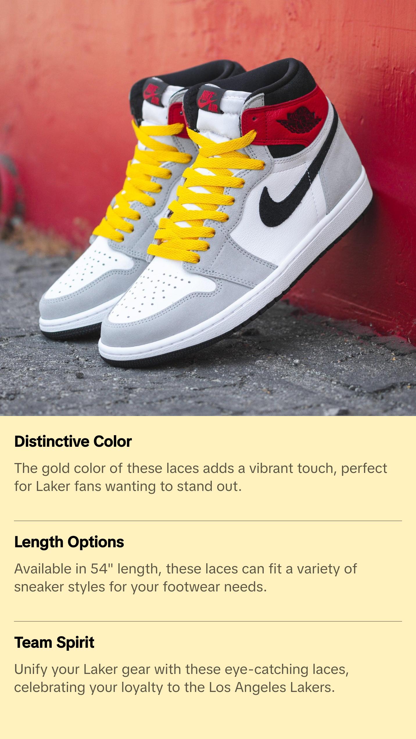 Gold Flat Shoe Laces