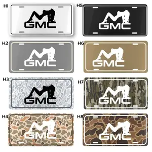 GMC Girl Camo License Plate - Custom Camouflage Design for GMC Fans - Unique Vanity Plate for Women Drivers, Truck Lovers & Outdoor Enthusiasts - Durable & Stylish Car Tag