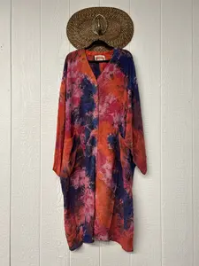 Crepe Sari Gaia Duster Dress 0426 214