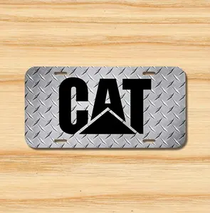 Caaterpillaar CAT License Plate Equipment Engines Car Tag Front Truck Accessories