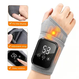 Cordless Hand Massager withHeat for Hands and Wrists, Wearable Hand Heating Pad, with 3 Heat Levels, Rechargeable Heating Pad for Wrist and Hand, Elbow, Ankle Ideal for Office & Gamers  Gift for Men Women