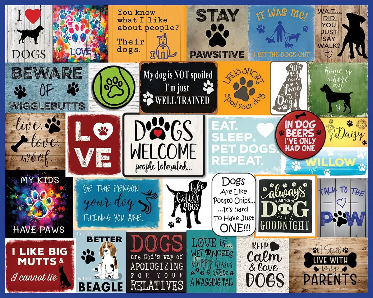 I Love Dogs (1926pz) - 1000 Piece Jigsaw Puzzle