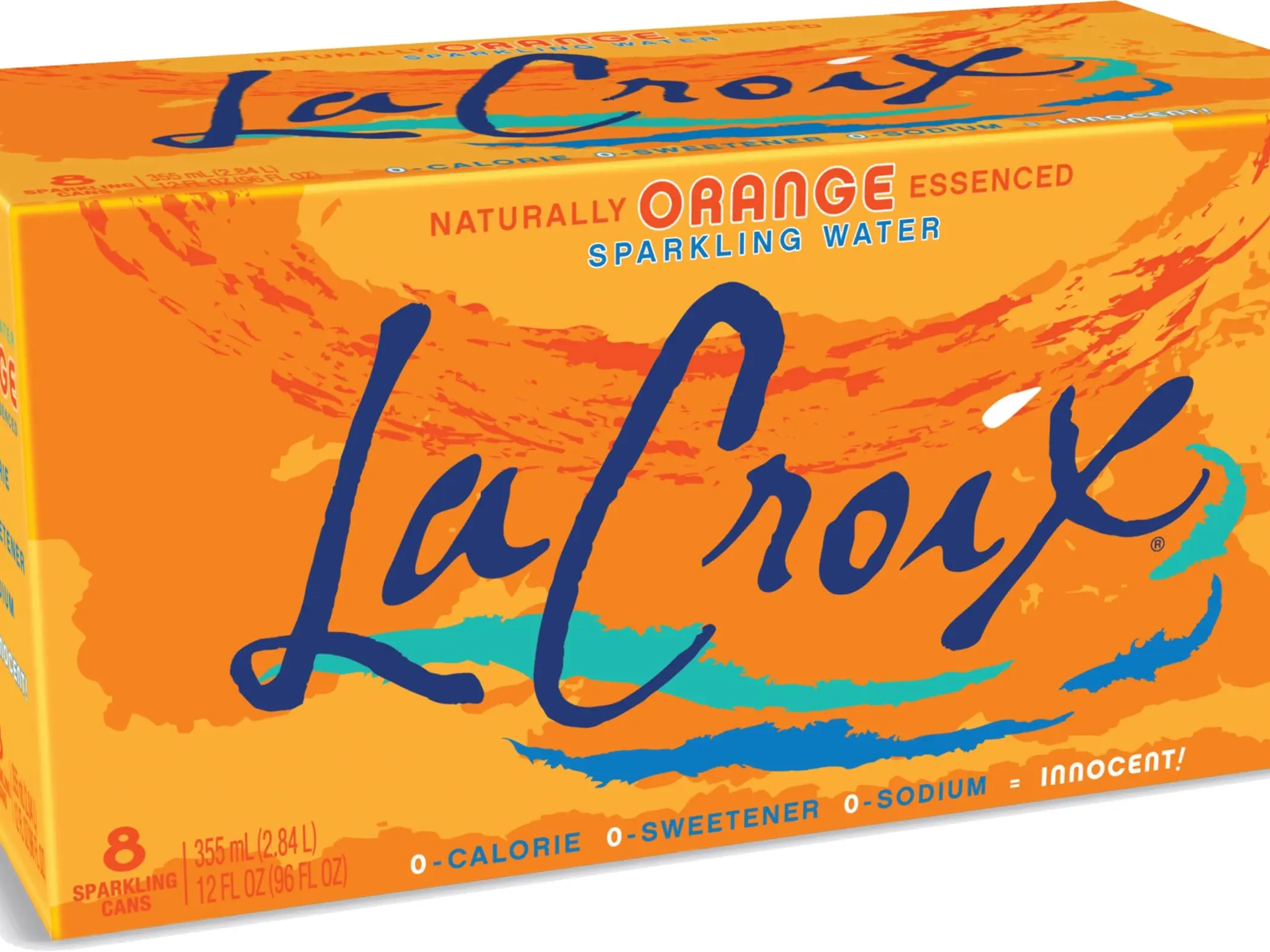 LaCroix Sparkling Water, Orange, 12 Fl Oz (pack of 8) cheap  energy