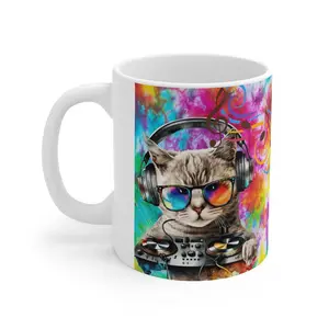 Ralph  - DJ Kitty Collection Ceramic Mug 11oz