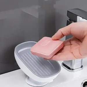 Soap Dish, 1 Count Adjustable Soap Bar Holder, Soap Bar Draining Dish, Soap Bar Holder for Bathroom Kitchen Dormitory Hotel, Soap Tray, Soap Saver