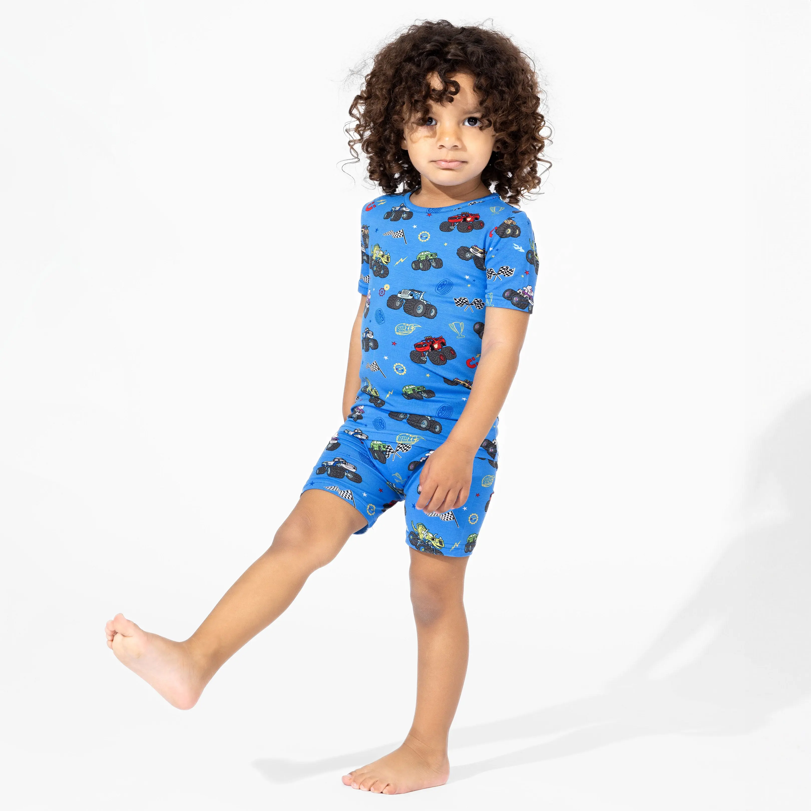 Bellabu Bear Blaze and the Monster Machines Bamboo Kids Pajama Short Set.