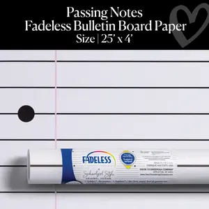 Passing Notes – Loose-Leaf Notebook Bulletin Board Paper 25ft. | Schoolgirl Style x Fadeless®