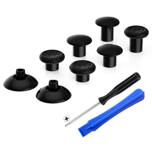eXtremeRate ThumbsGear Interchangeable Ergonomic Thumbstick for PS5 Controller, for PS4 All Model Controller - 3 Height Domed and Concave Grips Adjustable Joystick