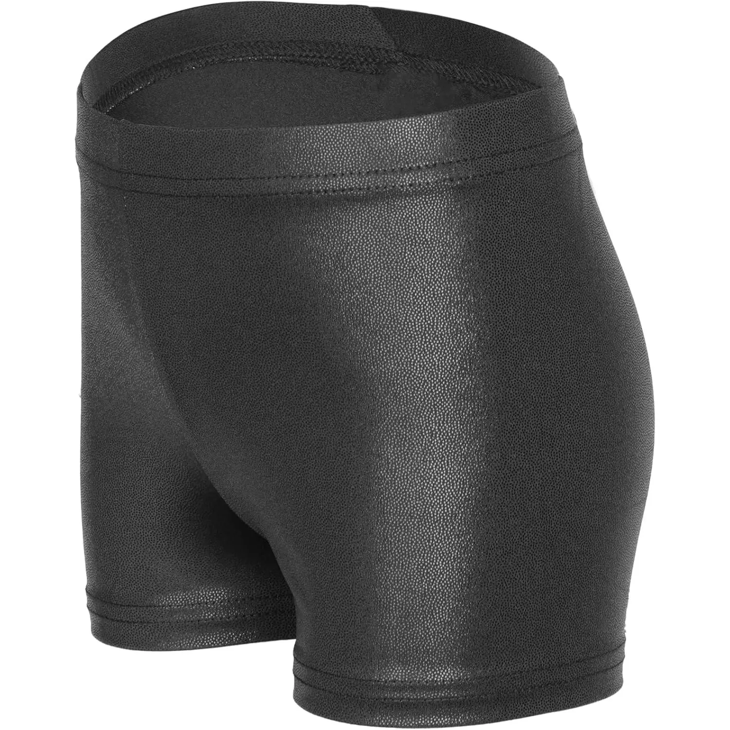 L-AS026   Solid Color Girls'Sparkle Dance and Tumbling Athletic Gymnastics Shorts