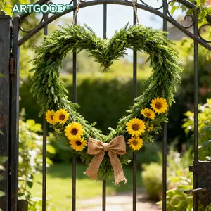 ARTGOOD 1-PACK 9ft Norfolk Pine Garland Ultra-realistic artificial evergreen garland perfect for staircases, walls, doorframe ornament, indoor/outdoor seasonal home decor, curtain accents, and room decoration during the holiday season.