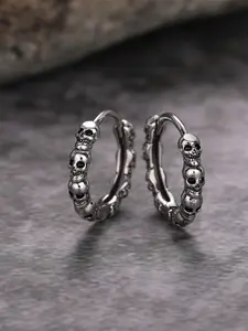 1 Pair Fashion Hoop Earrings For Men For Halloween Party Jewelry Gift